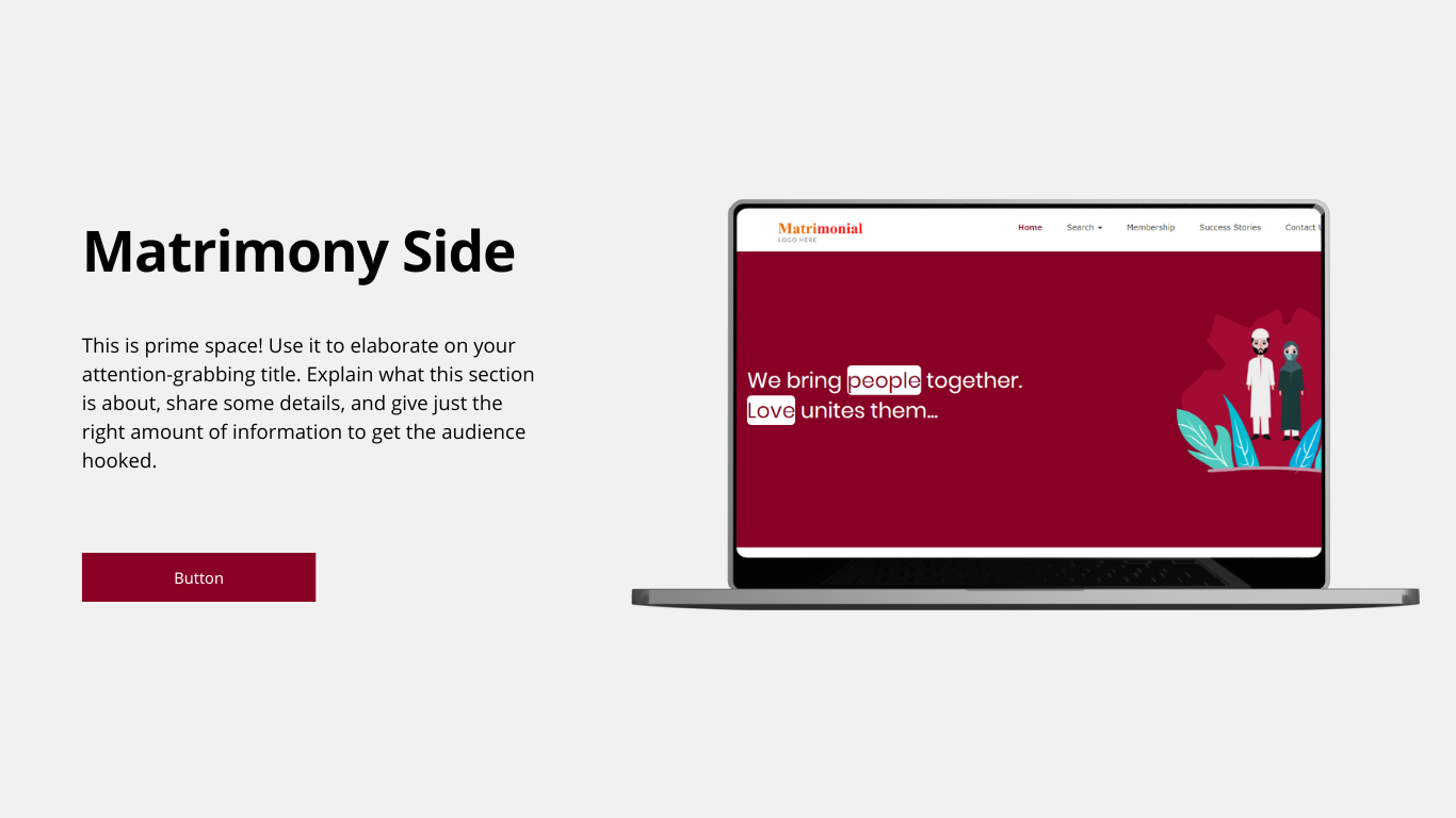 matrimony home page