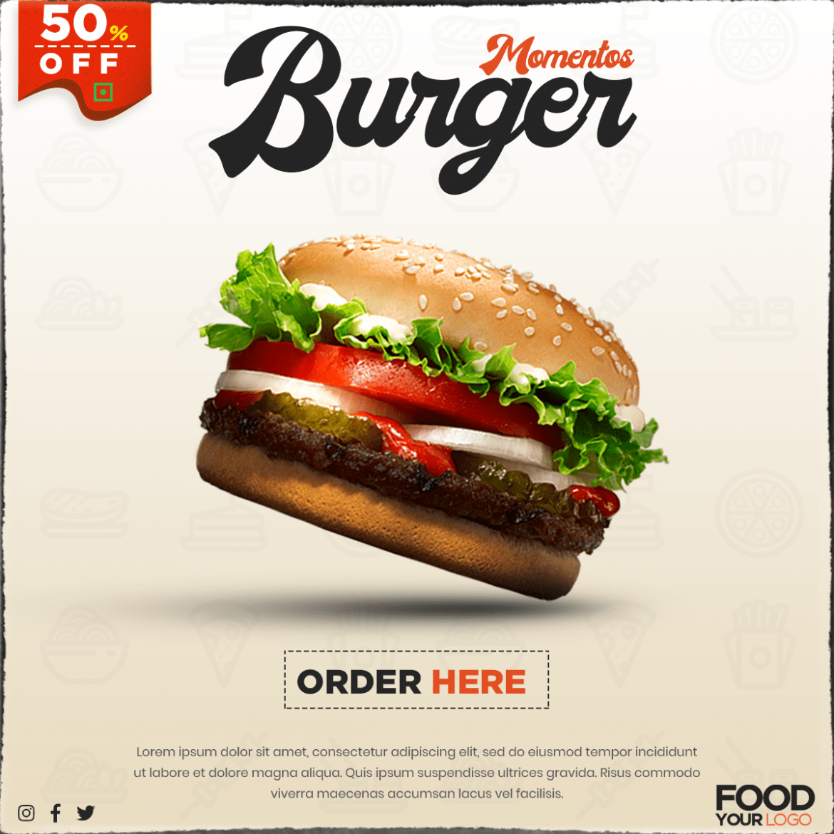 Food Banner Offer Poster