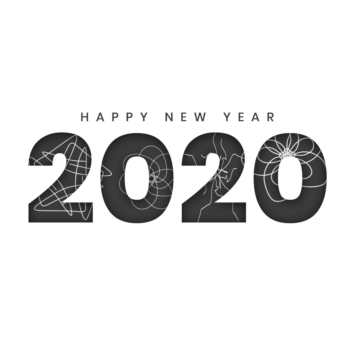 Creative New Year Text