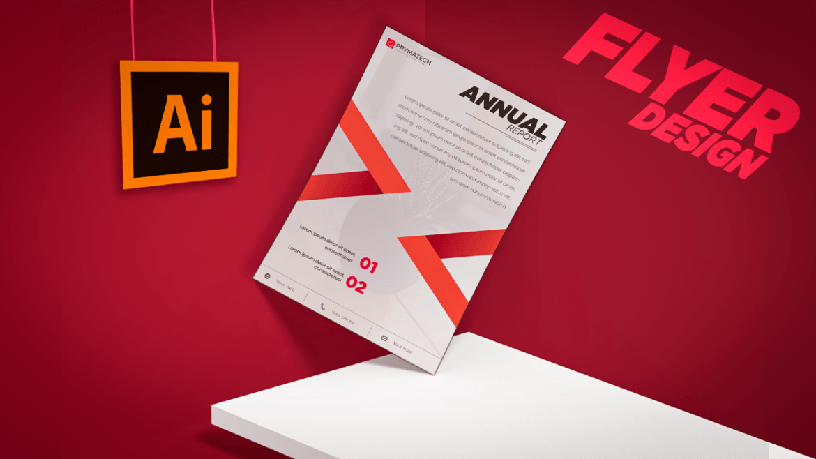 Annual Report Flyer Design Mock-up