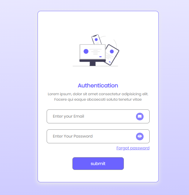 login page